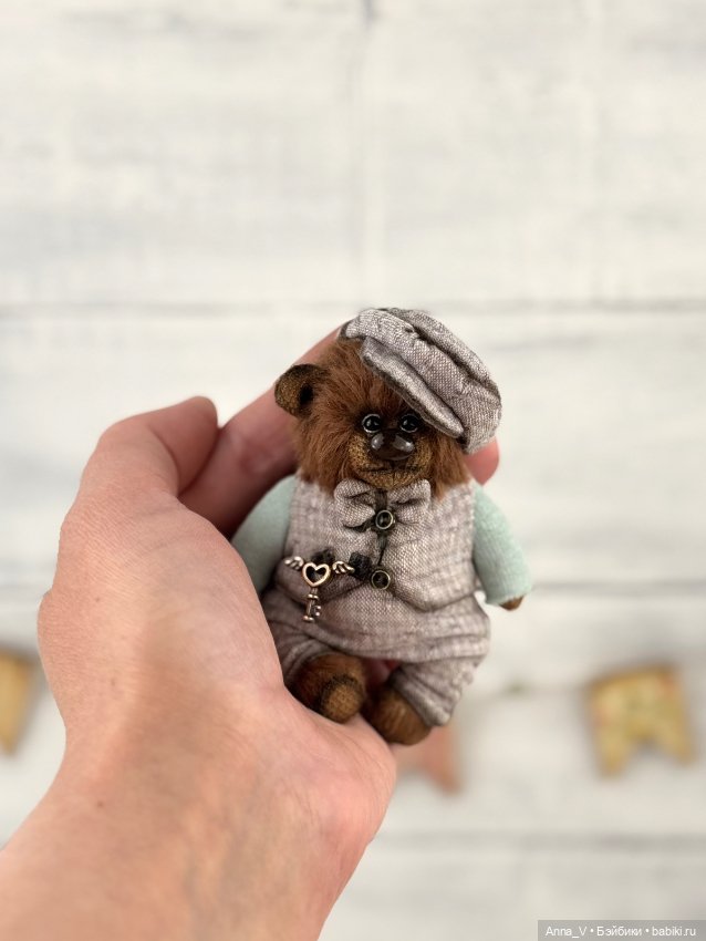 Тедди мишка Афоня — Авторские мишки Тедди и друзья: фото (фото 3)