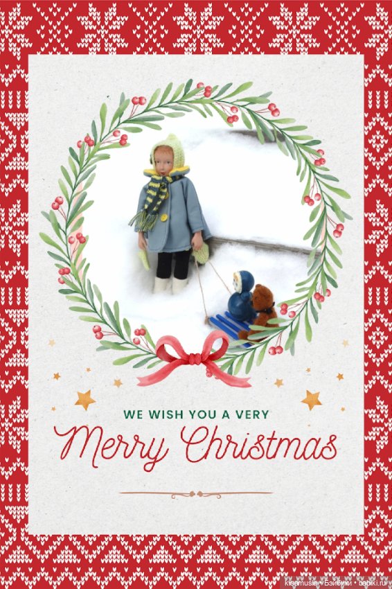 Новогодние открыточки — Игровые куклы разных производителей (Разное): редкие бренды