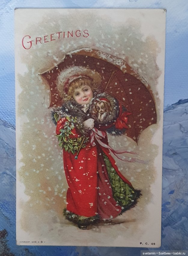 Магия старинных рождественских открыток , продолжение