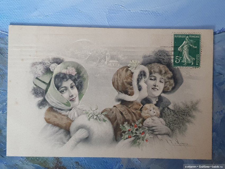 Магия старинных рождественских открыток , продолжение