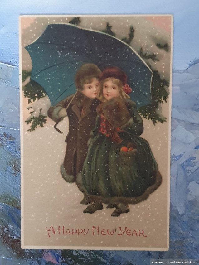 Магия старинных рождественских открыток , продолжение