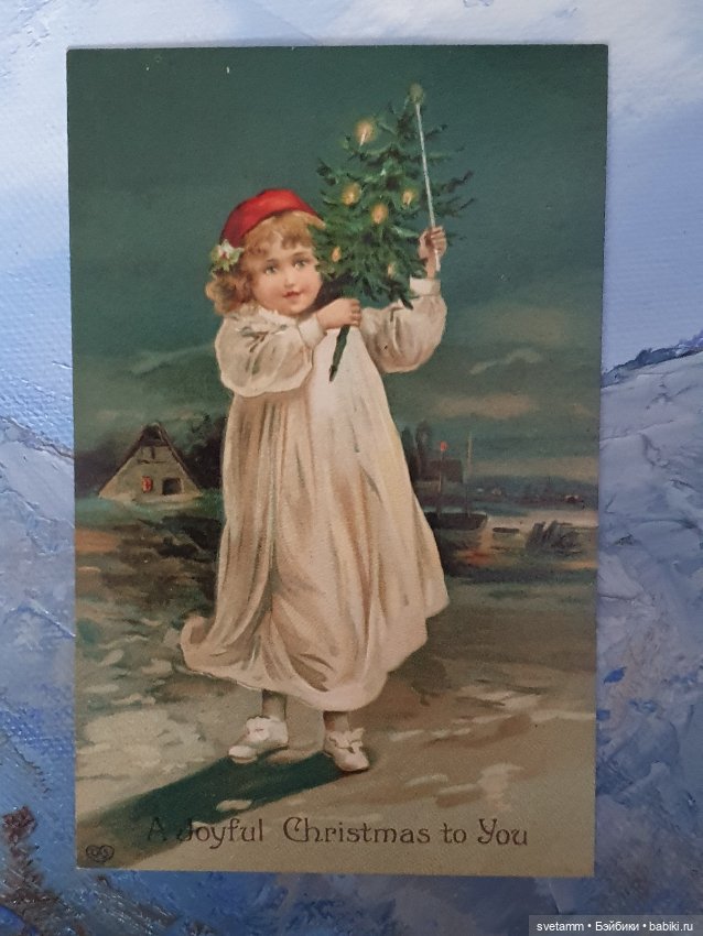 Магия старинных рождественских открыток , продолжение (фото 6)