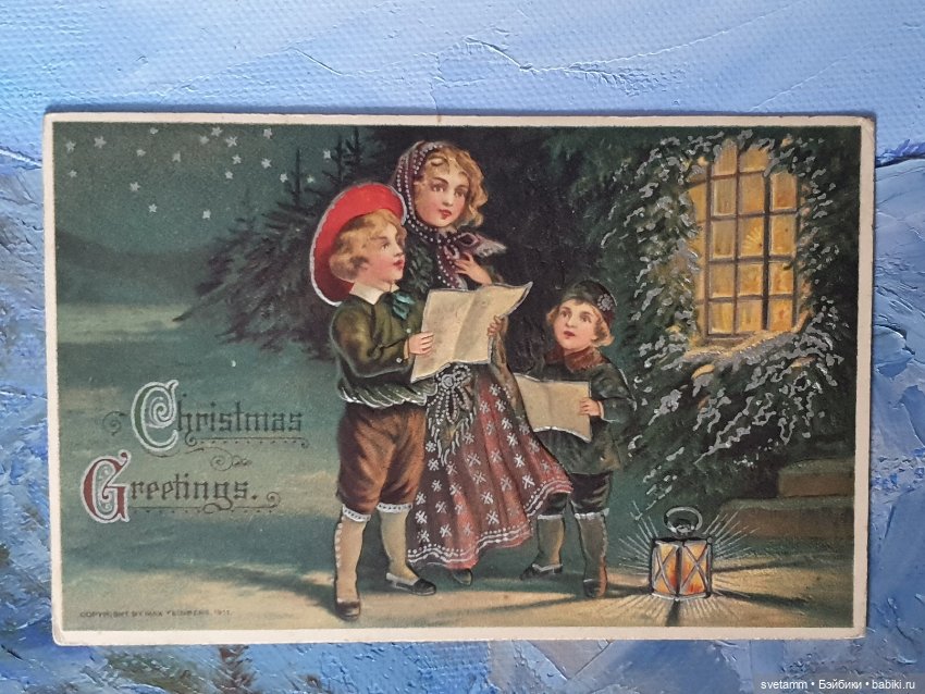 Магия старинных рождественских открыток , продолжение