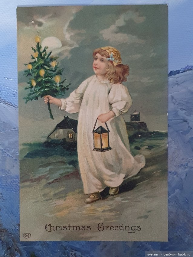 Магия старинных рождественских открыток , продолжение (фото 5)