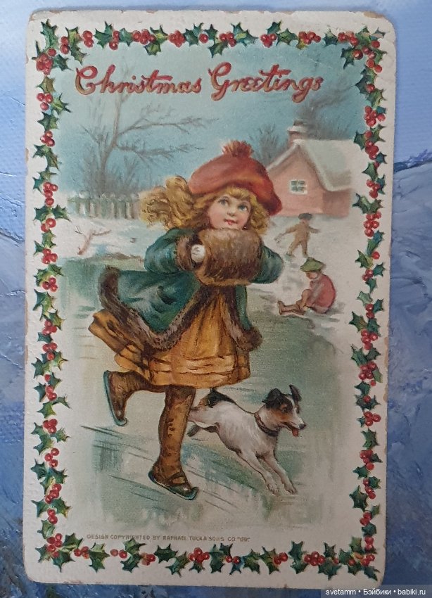 Магия старинных рождественских открыток , продолжение (фото 10)