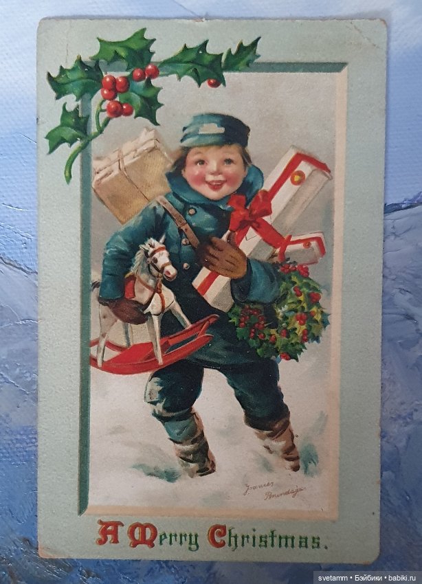 Магия старинных рождественских открыток , продолжение