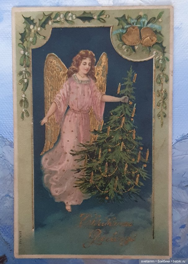 Магия старинных рождественских открыток , продолжение (фото 3)