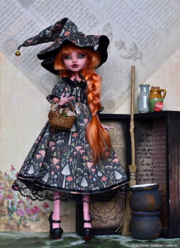 Грибная ведьма — ООАК Monster High и Ever After High: репейнт