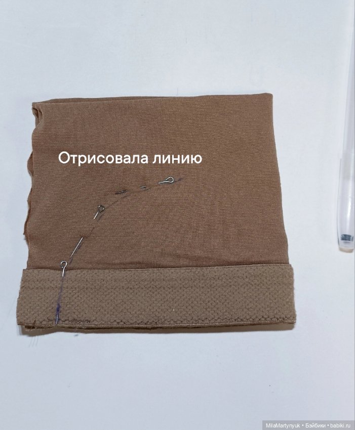 МК парика на короткие волосы на куклу Готц 36 см (фото 7)