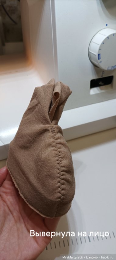 МК парика на короткие волосы на куклу Готц 36 см