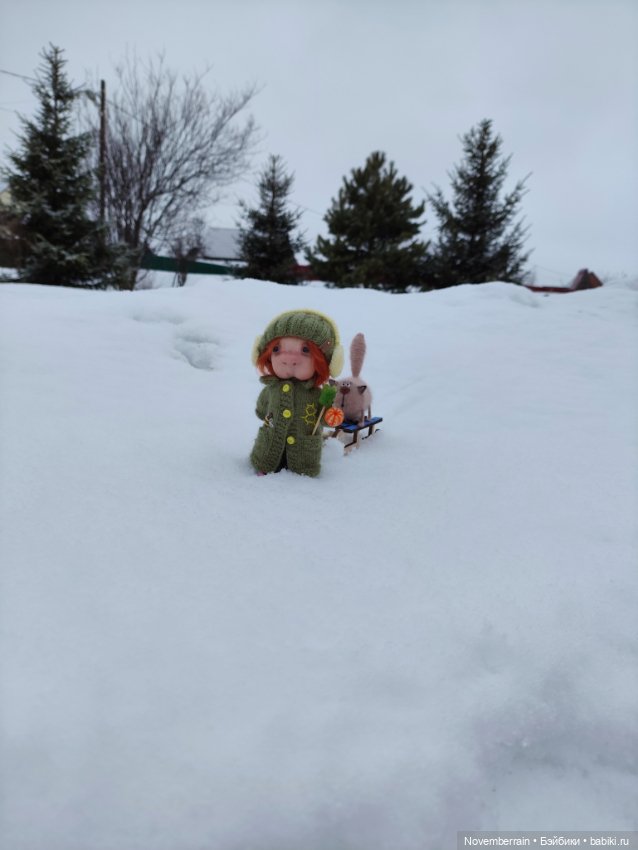 На саночках — Домашние фото авторских кукол: личные коллекции (фото 5)