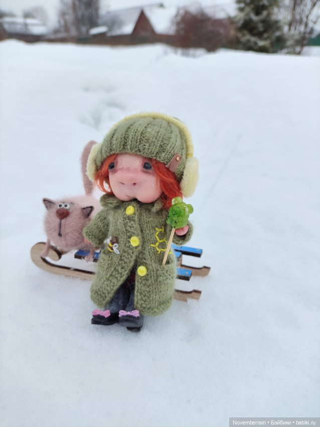 На саночках — Домашние фото авторских кукол: личные коллекции (фото 3)