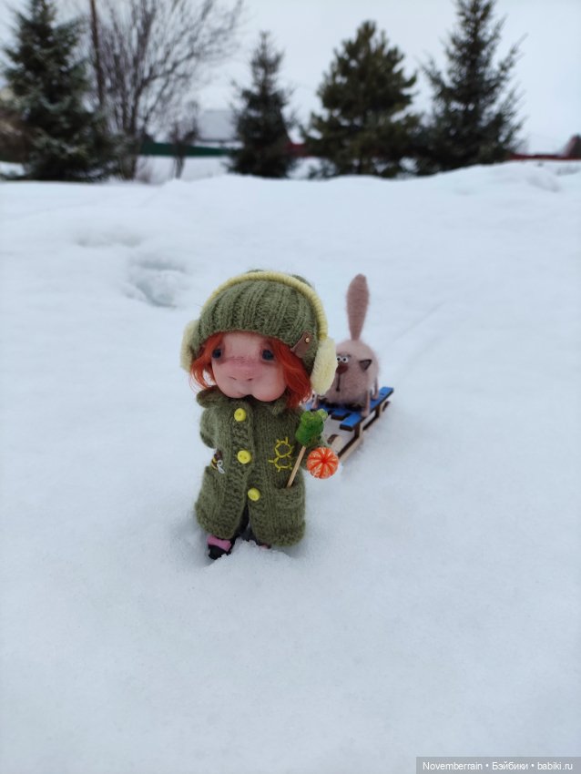 На саночках — Домашние фото авторских кукол: личные коллекции (фото 7)