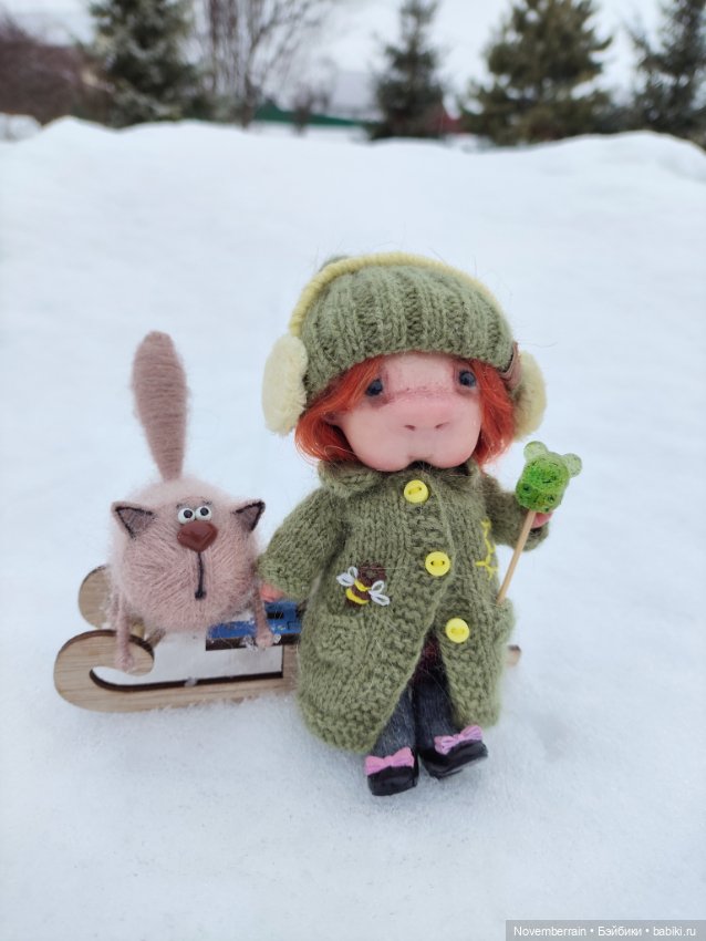 На саночках — Домашние фото авторских кукол: личные коллекции (фото 4)