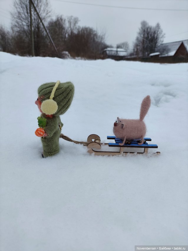 На саночках — Домашние фото авторских кукол: личные коллекции (фото 9)