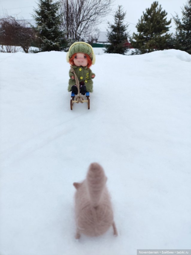 На саночках — Домашние фото авторских кукол: личные коллекции (фото 10)