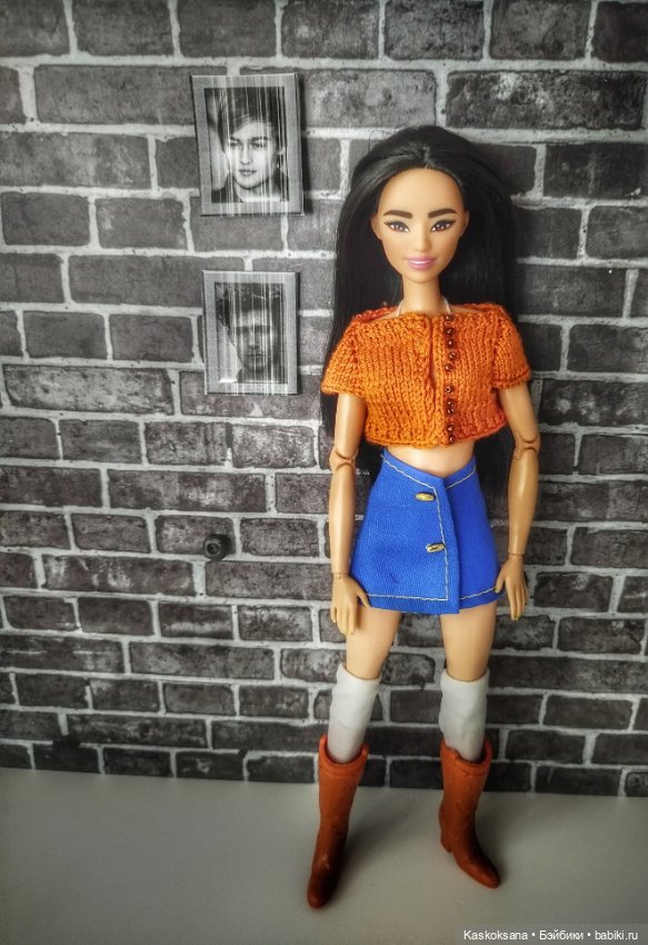 Оранжевое настроение — Одежда и обувь для кукол своими руками: фото (фото 9)