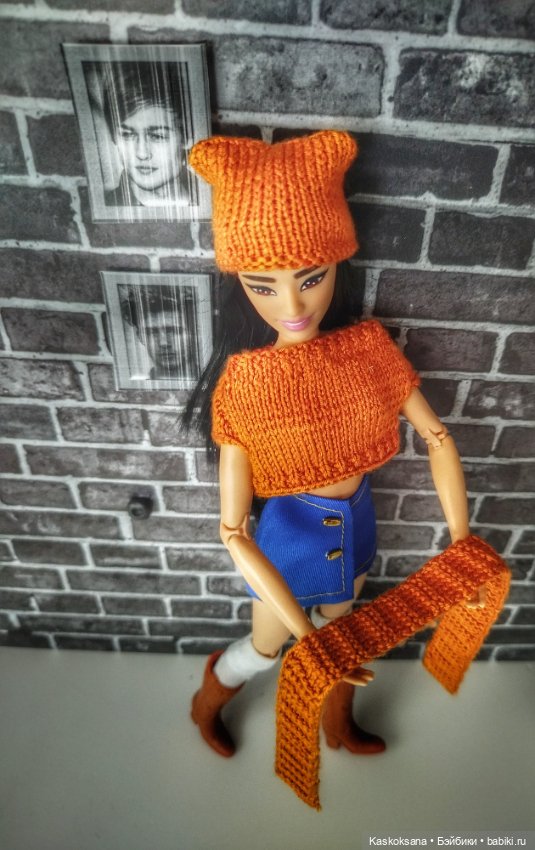 Оранжевое настроение — Одежда и обувь для кукол своими руками: фото (фото 4)