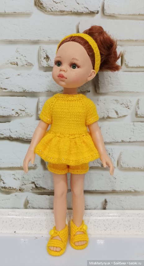 Одежда для куклы.Вязаная одежда для куклы Паола Рейна (фото 6)