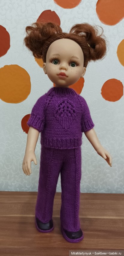 Одежда для куклы.Вязаная одежда для куклы Паола Рейна (фото 2)