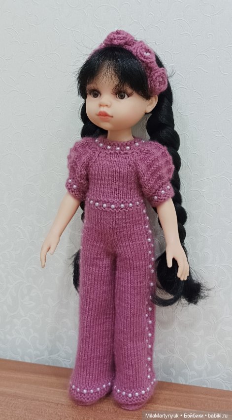 Одежда для куклы.Вязаная одежда для куклы Паола Рейна