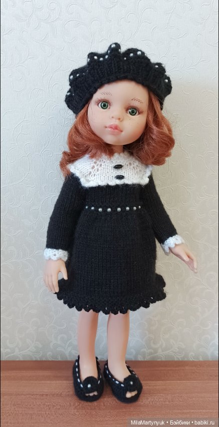 Одежда для куклы.Вязаная одежда для куклы Паола Рейна