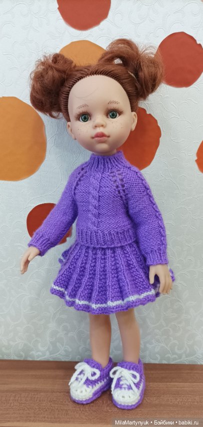 Одежда для куклы.Вязаная одежда для куклы Паола Рейна (фото 4)