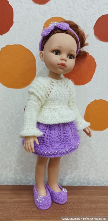 Одежда для куклы.Вязаная одежда для куклы Паола Рейна (фото 10)