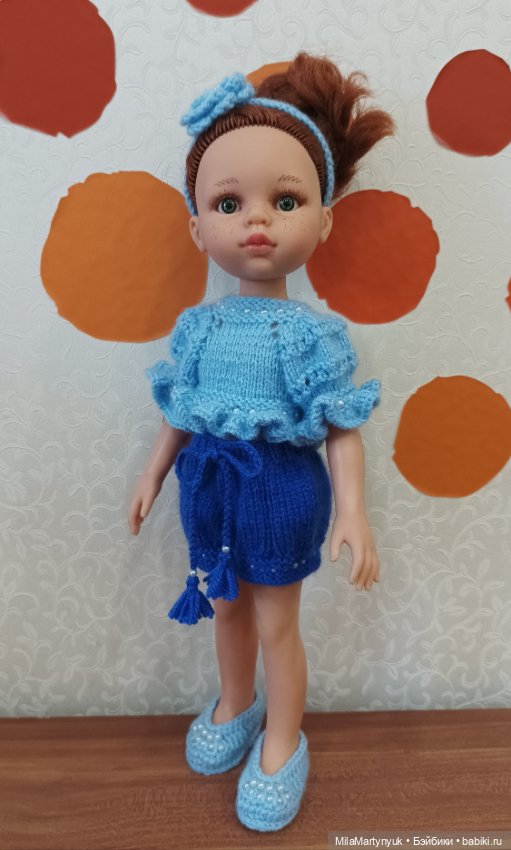 Одежда для куклы.Вязаная одежда для куклы Паола Рейна (фото 9)
