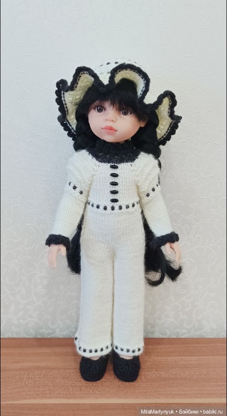 Одежда для куклы.Вязаная одежда для куклы Паола Рейна
