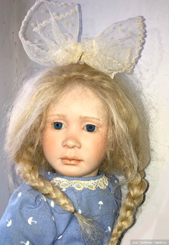 Ina фарфоровая девочка-одуванчик от Ruth Treffeisen 1989 (фото 8)