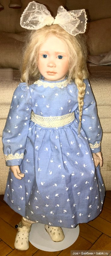 Ina фарфоровая девочка-одуванчик от Ruth Treffeisen 1989 (фото 7)