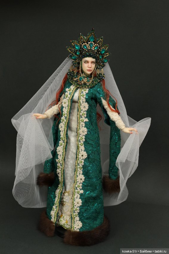 Царевна Лягушка — Авторские шарнирные куклы своими руками: лепка (фото 5)