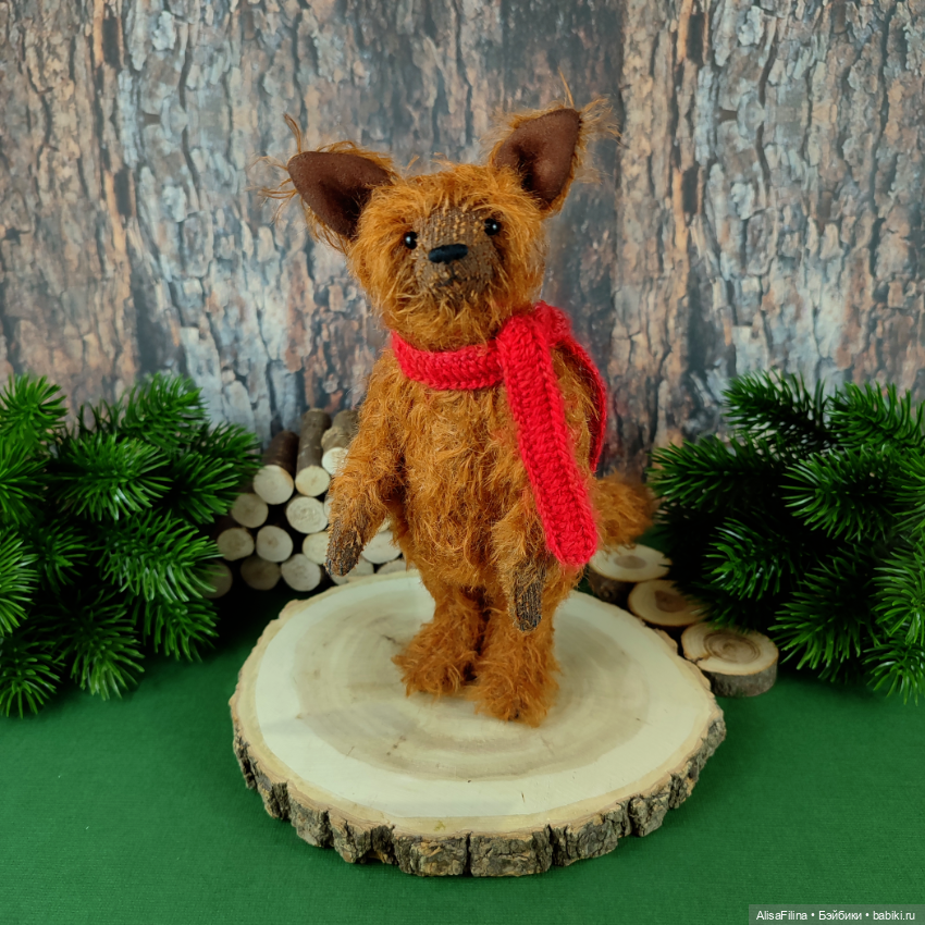 Рыжий Волк Тедди Руфус — Авторские мишки Тедди и друзья: фото (фото 3)