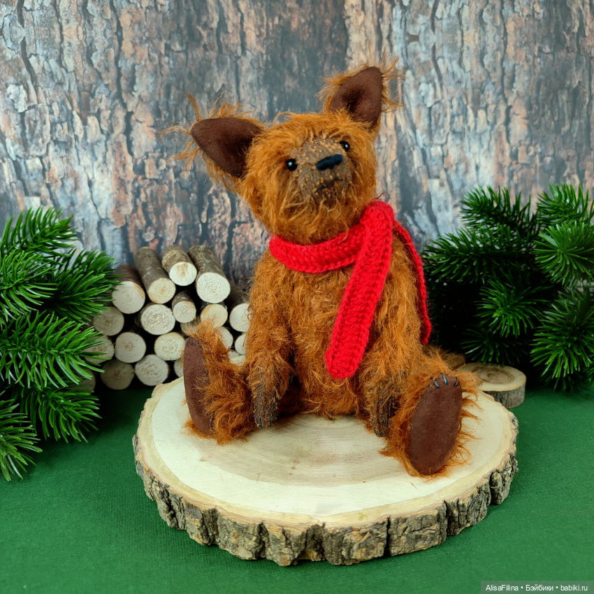 Рыжий Волк Тедди Руфус — Авторские мишки Тедди и друзья: фото (фото 6)