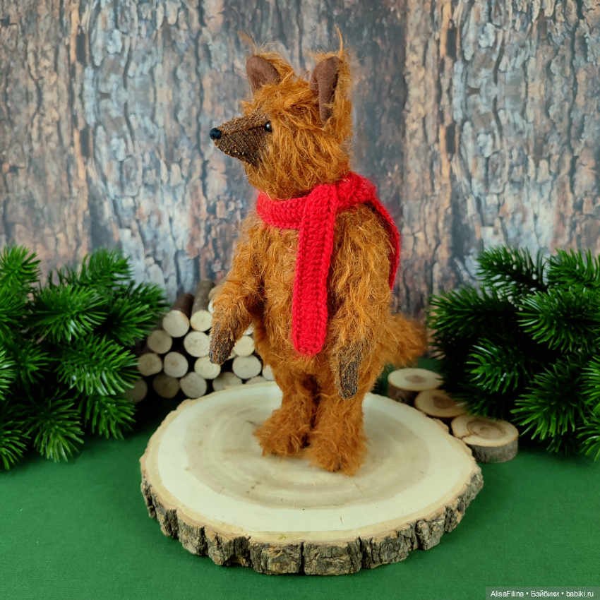 Рыжий Волк Тедди Руфус — Авторские мишки Тедди и друзья: фото (фото 4)