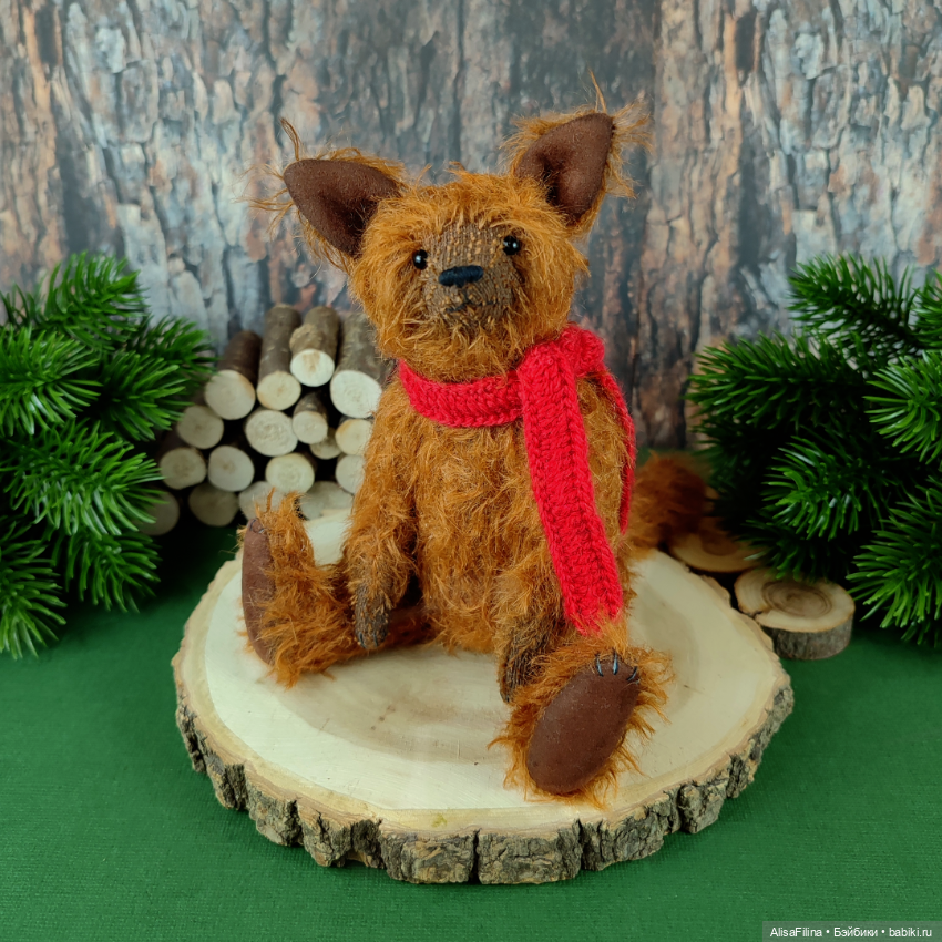 Рыжий Волк Тедди Руфус — Авторские мишки Тедди и друзья: фото (фото 2)