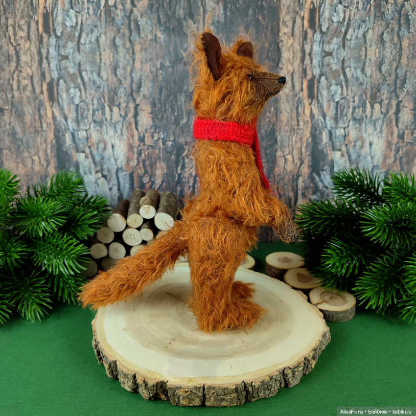 Рыжий Волк Тедди Руфус — Авторские мишки Тедди и друзья: фото (фото 5)