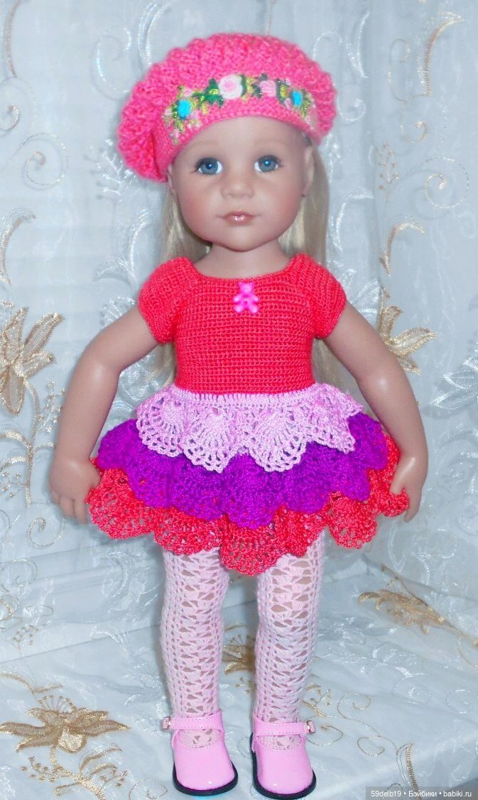 Семейный кукольный альбом: одежда для готц крючком (фото 10)