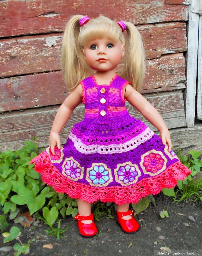 Семейный кукольный альбом: одежда для готц крючком