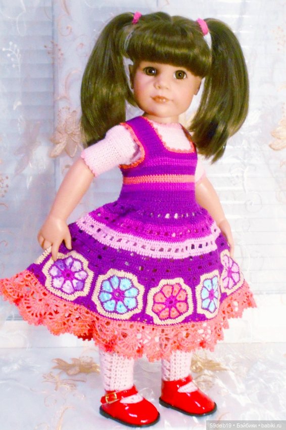 Семейный кукольный альбом: одежда для готц крючком