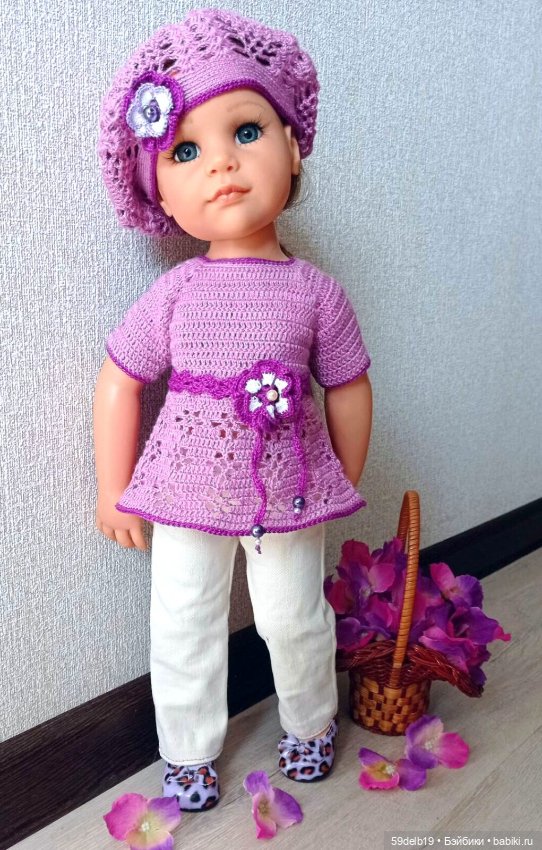 Семейный кукольный альбом: одежда для готц крючком (фото 2)