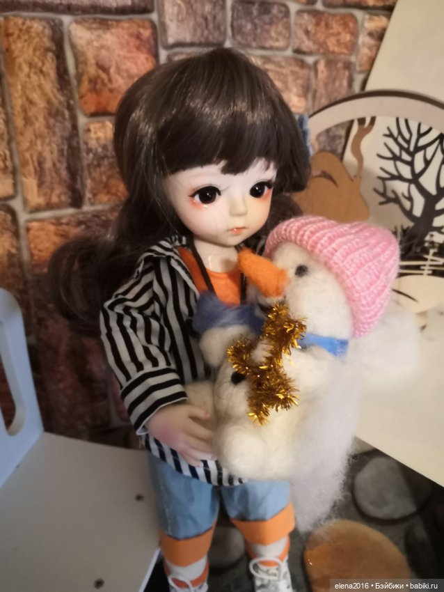 Снеговичок — Аксессуары для кукол своими руками: идеи (фото 5)