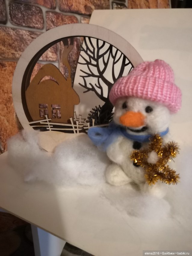 Снеговичок — Аксессуары для кукол своими руками: идеи (фото 4)