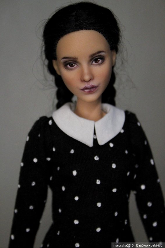 И снова Уэнсдей :) — ООАК и кастом Барби (Barbie): репейнт