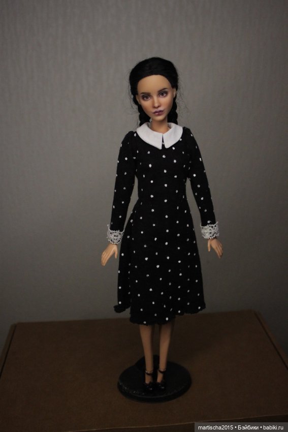И снова Уэнсдей :) — ООАК и кастом Барби (Barbie): репейнт (фото 4)