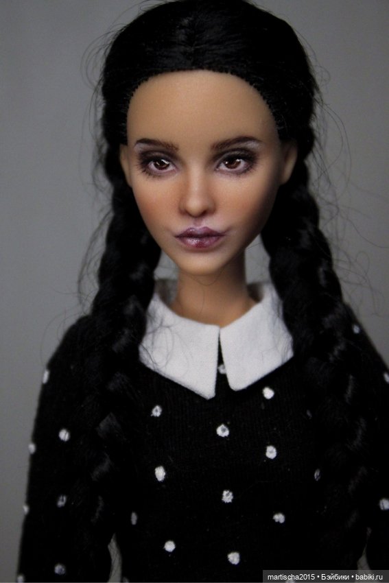 И снова Уэнсдей :) — ООАК и кастом Барби (Barbie): репейнт (фото 8)
