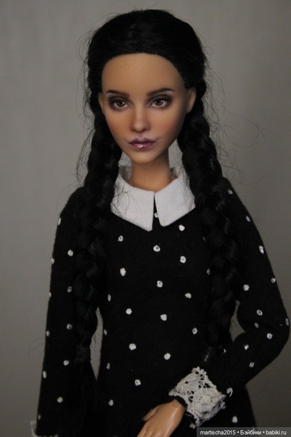 И снова Уэнсдей :) — ООАК и кастом Барби (Barbie): репейнт (фото 2)