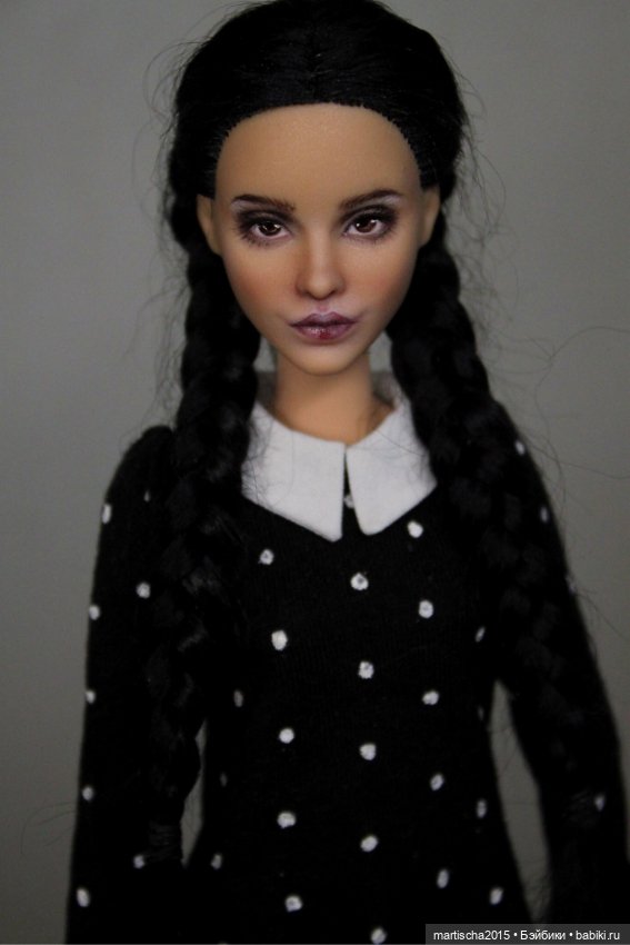 И снова Уэнсдей :) — ООАК и кастом Барби (Barbie): репейнт (фото 9)
