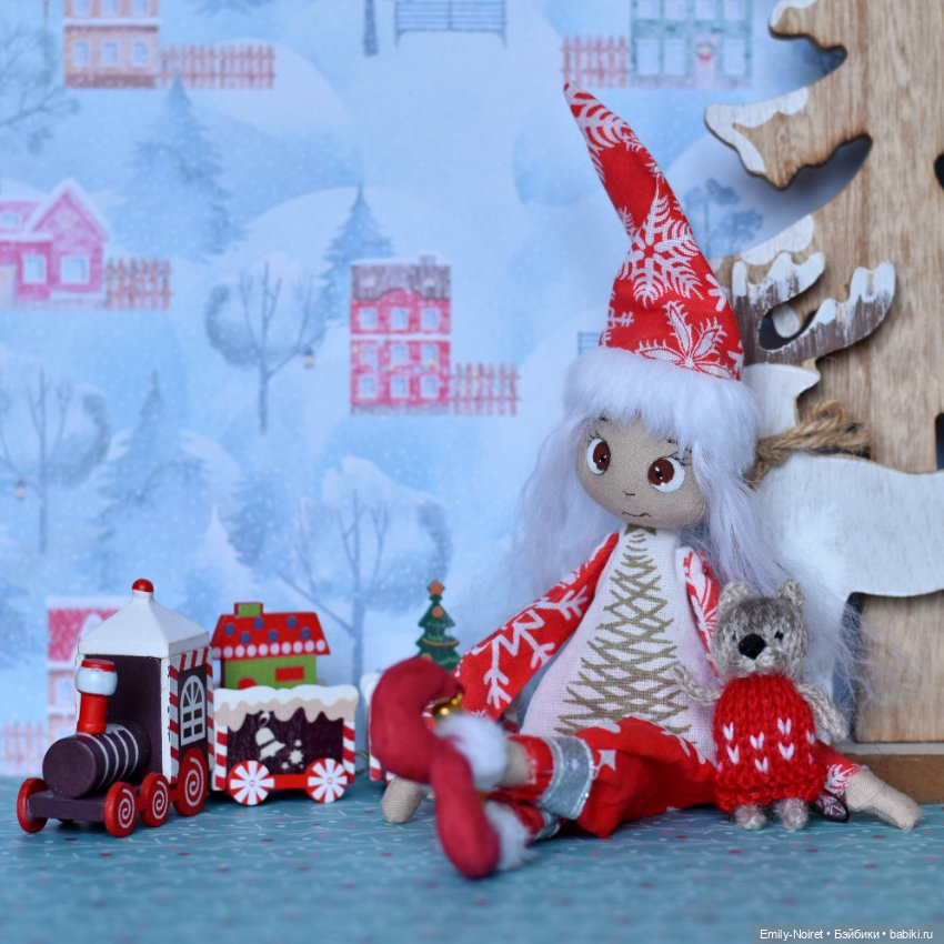 Эльф и котик — Домашние фото авторских игрушек: Тедди
